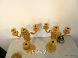 Paire de Candélabres Bronze époque XIXéme Parfait état plusieurs hauteur possibl