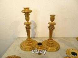 Paire de Candélabres Bronze époque XIXéme Parfait état plusieurs hauteur possibl