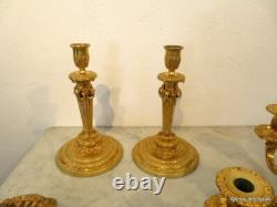 Paire de Candélabres Bronze époque XIXéme Parfait état plusieurs hauteur possibl
