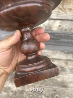 Paire de Cassolette Marbre XVIII-XIXeme Coupe Ancien Style Haute Époque