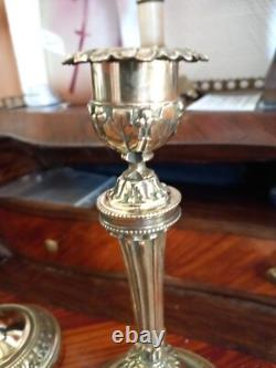 Paire de bougeoir/Flambeaux en bronze de style Louis XVI époque XIXÈME