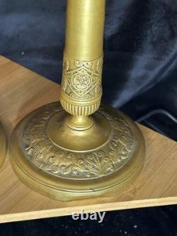 Paire de bougeoirs en bronze Epoque Directoire Fin du XVIIIème