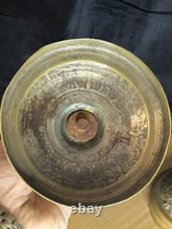 Paire de bougeoirs en bronze Epoque Directoire Fin du XVIIIème