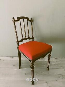 Paire de chaises Louis XVI style Napoléon III époque art nouveau