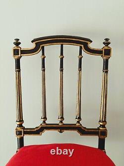 Paire de chaises Louis XVI style Napoléon III époque art nouveau