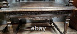 Paire de fauteuils Breton en bois sculpté époque XIXeme