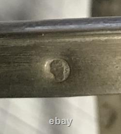 Paire de salerons époque Empire en argent massif XIXème siècle