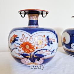 Paire de très beaux vases en porcelaine signés Tinet à Paris, époque XIXème s