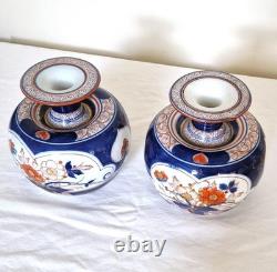 Paire de très beaux vases en porcelaine signés Tinet à Paris, époque XIXème s