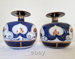 Paire de très beaux vases en porcelaine signés Tinet à Paris, époque XIXème s