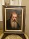 Peinture Ancienne Huile Sur Toile Portrait D'homme, &Eacute;poque Xix &Egrave;me S