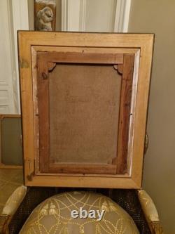 Peinture Ancienne Huile Sur Toile Portrait D'homme, Époque XIX Ème S