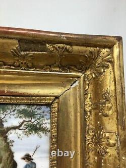 Peinture Sur Porcelaine Epoque Empire Cadre Antique Porcelain Frame XIX EME N2