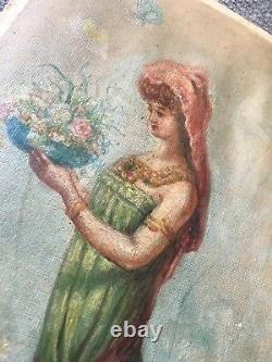 Peinture tableau néo classique huile école Italienne époque XIX ème & cadre