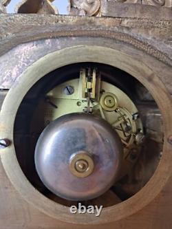 Pendule, Bronze Doré, époque Restauration, XIX°