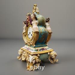 Pendule Signée Porcelaine de Jacob Petit du XIXème Siècle, Epoque Napoléon III