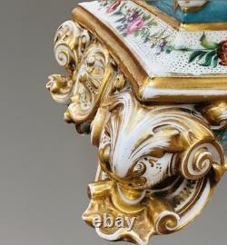 Pendule Signée Porcelaine de Jacob Petit du XIXème Siècle, Epoque Napoléon III