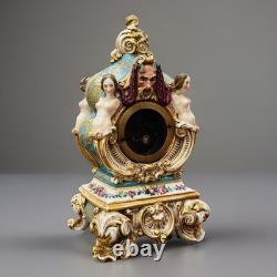 Pendule Signée Porcelaine de Jacob Petit du XIXème Siècle, Epoque Napoléon III