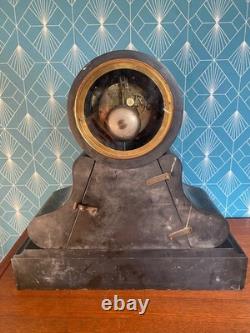 Pendule XIXème, époque Napoléon III, mouvement mercure, en marbre noir