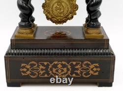 Pendule portique d'époque Napoléon III, XIXe siècle, ancien