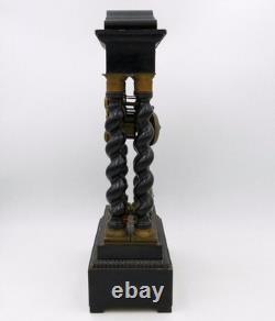 Pendule portique d'époque Napoléon III, XIXe siècle, ancien