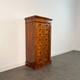 Petite Commode Wellington Anglaise En Placage De Noyer, &eacute;poque Victorienne Xixe