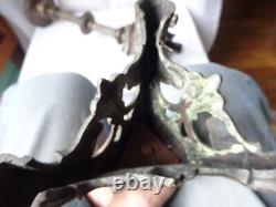 Piques cierges d'église en Bronze. 120 époque début 20 eme siècle