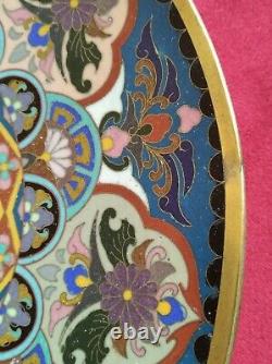 Plat émaux cloisonnés Epoque Meiji Fin XIXème