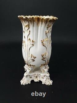 Porcelaine de paris, paire de vase époque fin XIX ème s
