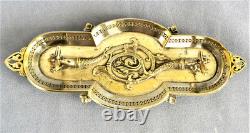 Porte Plume Ecritoire en Bronze Argenté Epoque Napoléon III XIXème