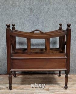 Porte revues Anglais en acajou époque fin XIXeme