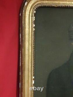 Portrait d'homme époque EMPIRE, daté 1822, cadre doré XIX ème s