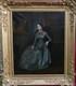 Portrait D'une Jeune Femme Epoque Louis Philippe Huile/toile Du Xixème Siècle