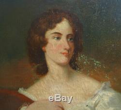 Portrait de Femme Epoque Charles X Ecole Française du début XIXème siècle HST