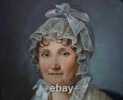 Portrait de Femme Epoque Empire Ecole Française du début du XIXème siècle H/T