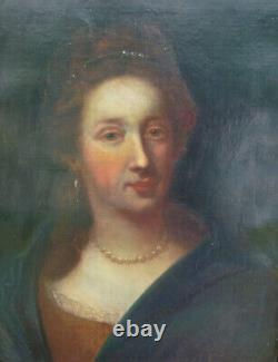 Portrait de Femme Epoque Louis XIV Ecole Française du XIXème siècle Huile/Toile