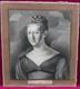 Portrait De Femme Epoque Louis Xviii Dessin Sous Verre Du Xixème Siècle