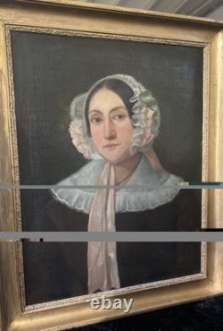 Portrait de Femme à la Coiffe Huile/Toile Epoque XIXème siècle