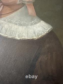 Portrait de Femme à la Coiffe Huile/Toile Epoque XIXème siècle