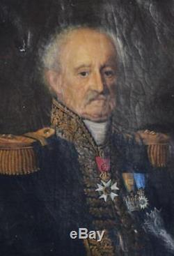 Portrait militaire époque XIXème Général Comte Pierre-Augustin Hulin (1758-1841)
