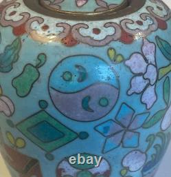 Pot à opium en émail cloisonné, époque Meiji