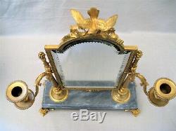 Psyché de table de style Louis XVI en bronze doré époque XIX ème siècle