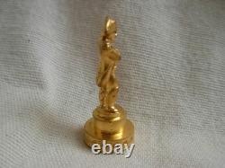 RARE PETIT CACHET EN BRONZE DORE, NAPOLEON, EPOQUE FIN XIXème