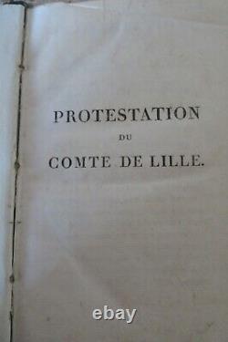 RESTAURATION LOUIS XVIII. 5 textes de l'époque. Ensemble très rare 1795-1814
