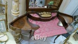 Rare Coiffeuse Table De Toilette à Transformation, Style Louis XV, époque XIX èm