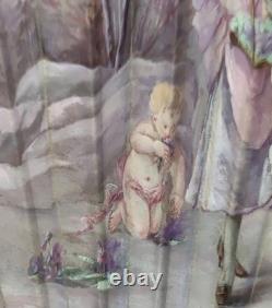Rare Grand Éventail Précieux Époque Xixeme