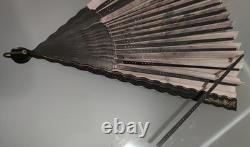 Rare Grand Éventail Précieux Époque Xixeme