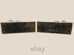 Rare paire de cales portes de chateau en bronze Napoléon III époque XIXème