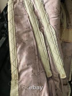 Rare veste Belle Époque satin noir jais & sequins Lisse & Cie Chaumont c. 1900