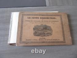 Recueil 1860 De 22 Gravures Colorees D Epoque Le Jeune Dessinateur